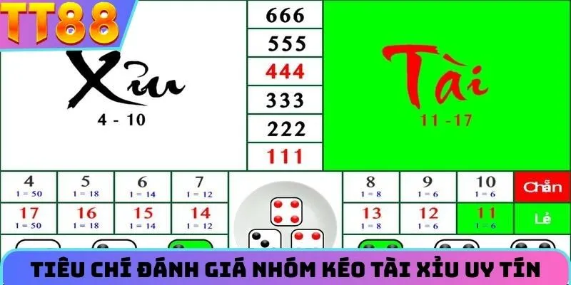 Tiêu chí giúp bạn tìm kiếm được nhóm kéo tài xỉu uy tín