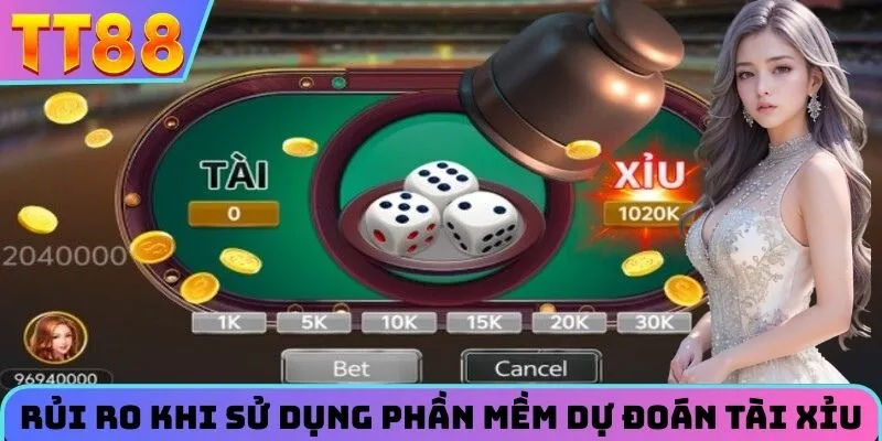 Rủi ro khi sử dụng tool dự đoán tài xỉu